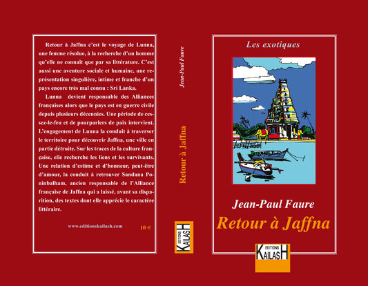 Retour à Jaffna roman Sri Lanka contemporain